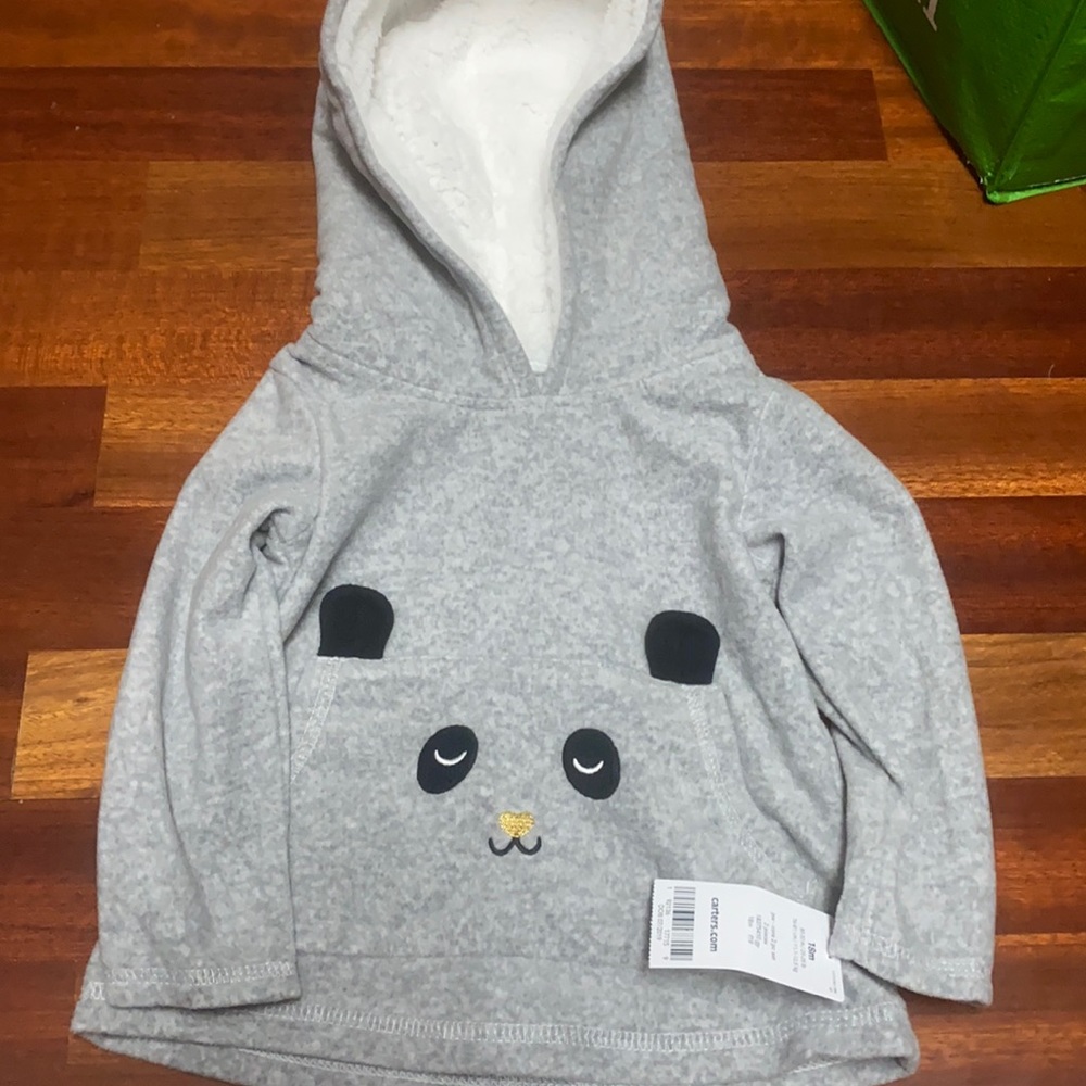 Carter’s NWT Fleece hooded pullover